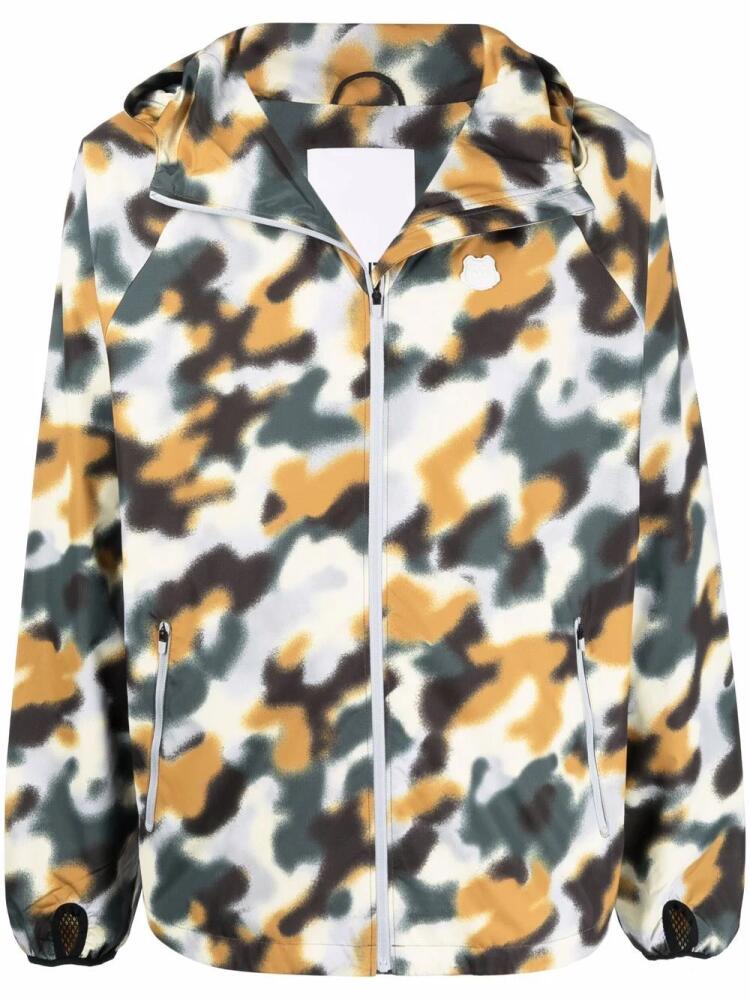 Kenzo blurred camouflage lightweight jacket - Black Cover