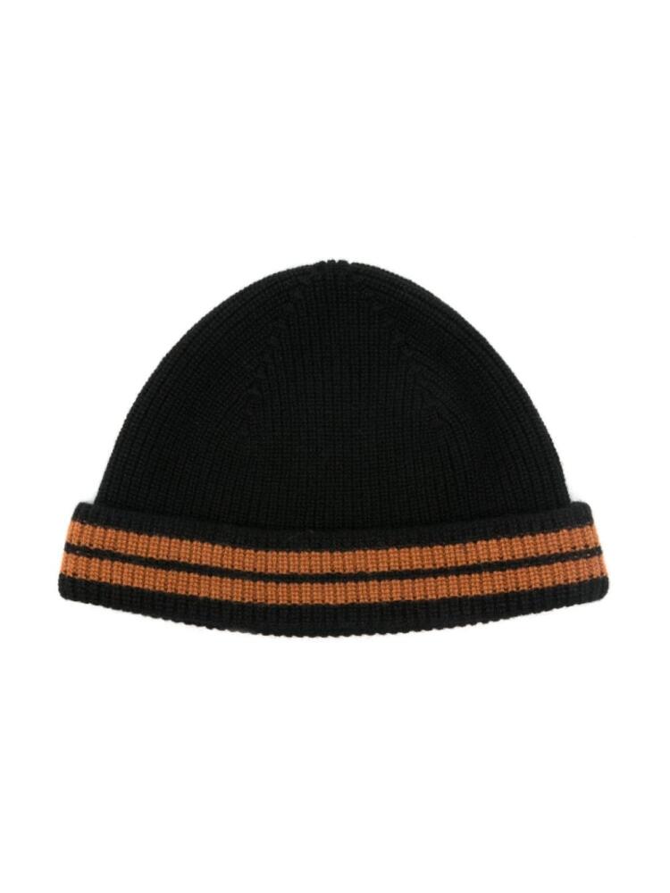 Zegna ribbed-knit beanie - Black Cover