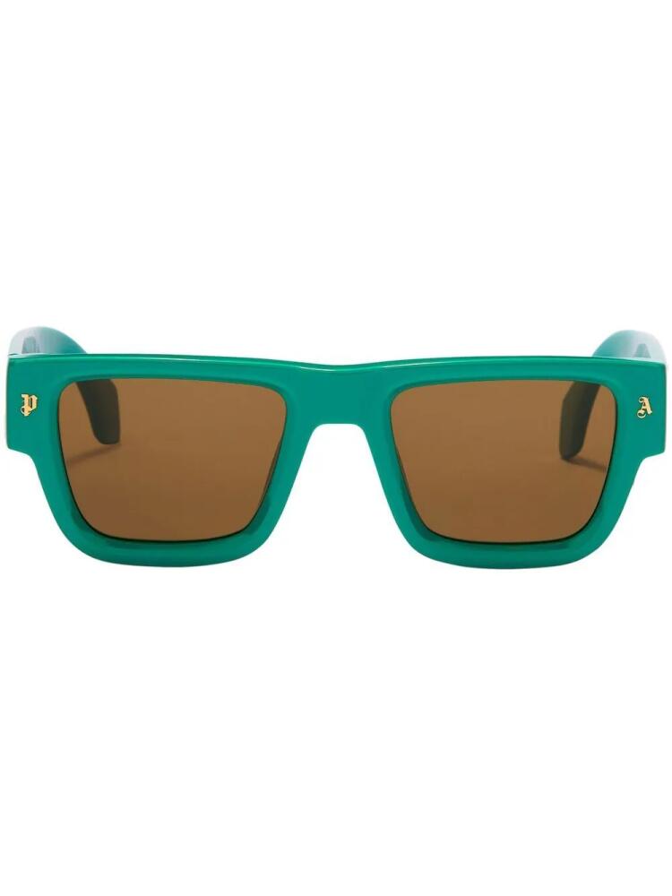 Palm Angels Eyewear Palisade square-frame sunglasses - Green Cover