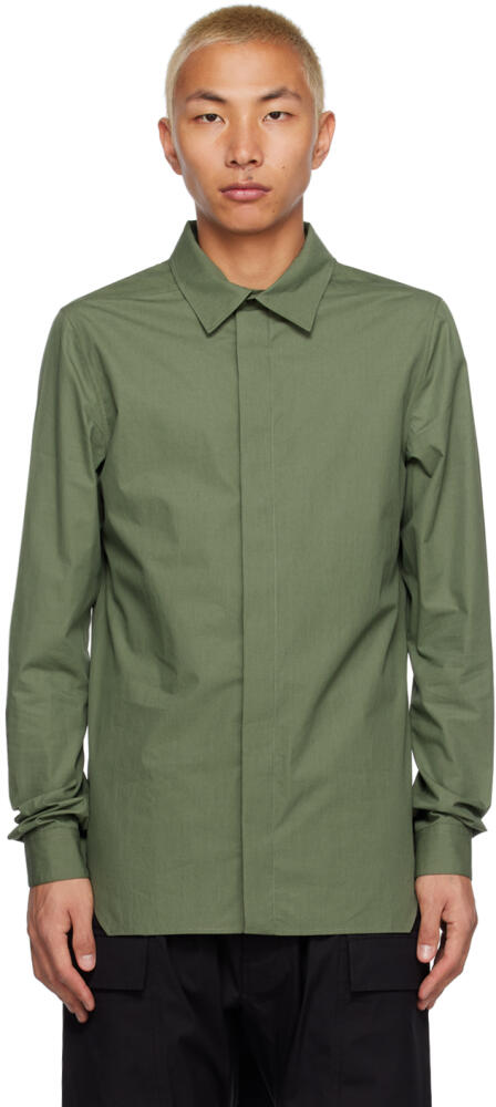 Rick Owens Green Office Shirt Cover