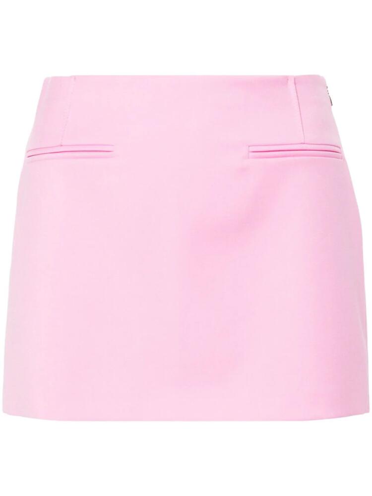 Patrizia Pepe pleat-detail mini skirt - Pink Cover