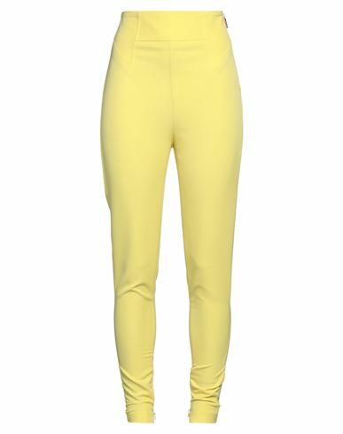 Relish Woman Pants Yellow Polyester, Elastane Cover