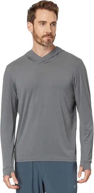 Free Fly Elevate Lightweight Hoodie (Smoke) Men's Sweatshirt Cover