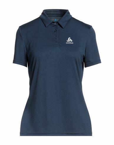 Odlo Woman Polo shirt Midnight blue Polyester Cover