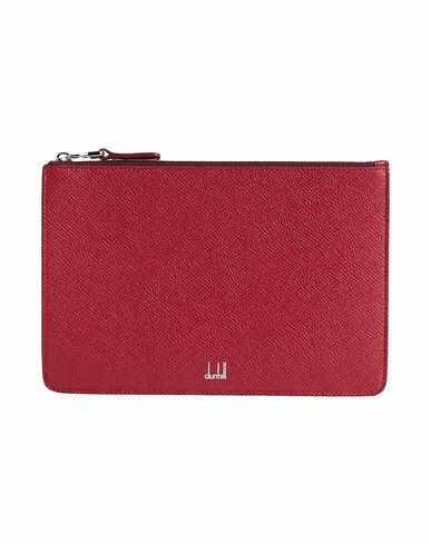 Dunhill Man Pouch Red Soft Leather Cover