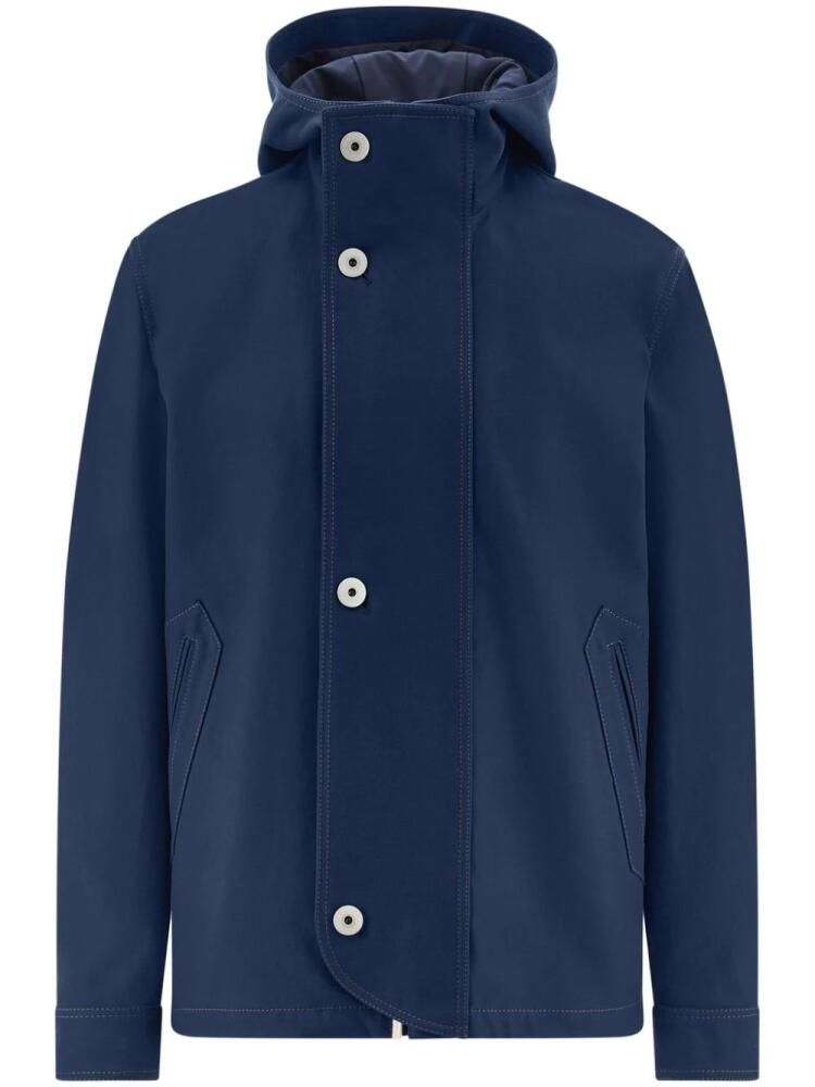 Ferragamo hooded denim coat - Blue Cover