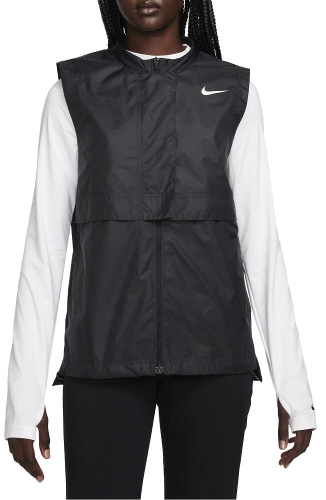 Nike Tour Repel Golf Vest in Black/White Cover