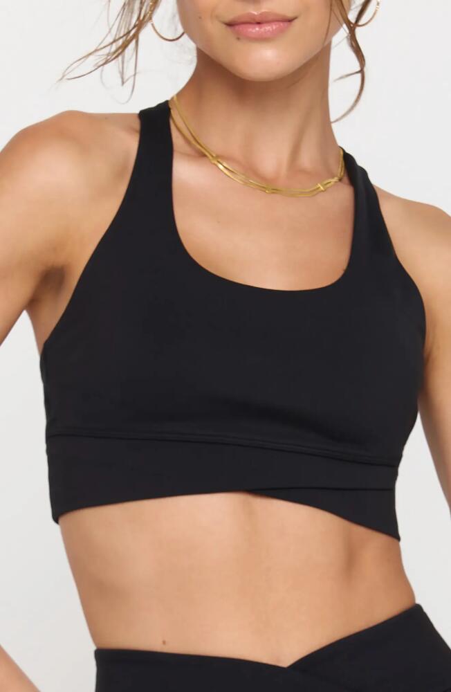 Spiritual Gangster Evie Wrap Front Sports Bra in Black Cover