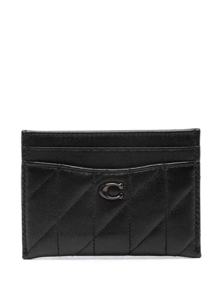 Coach Essential leather card holder - Black Cover