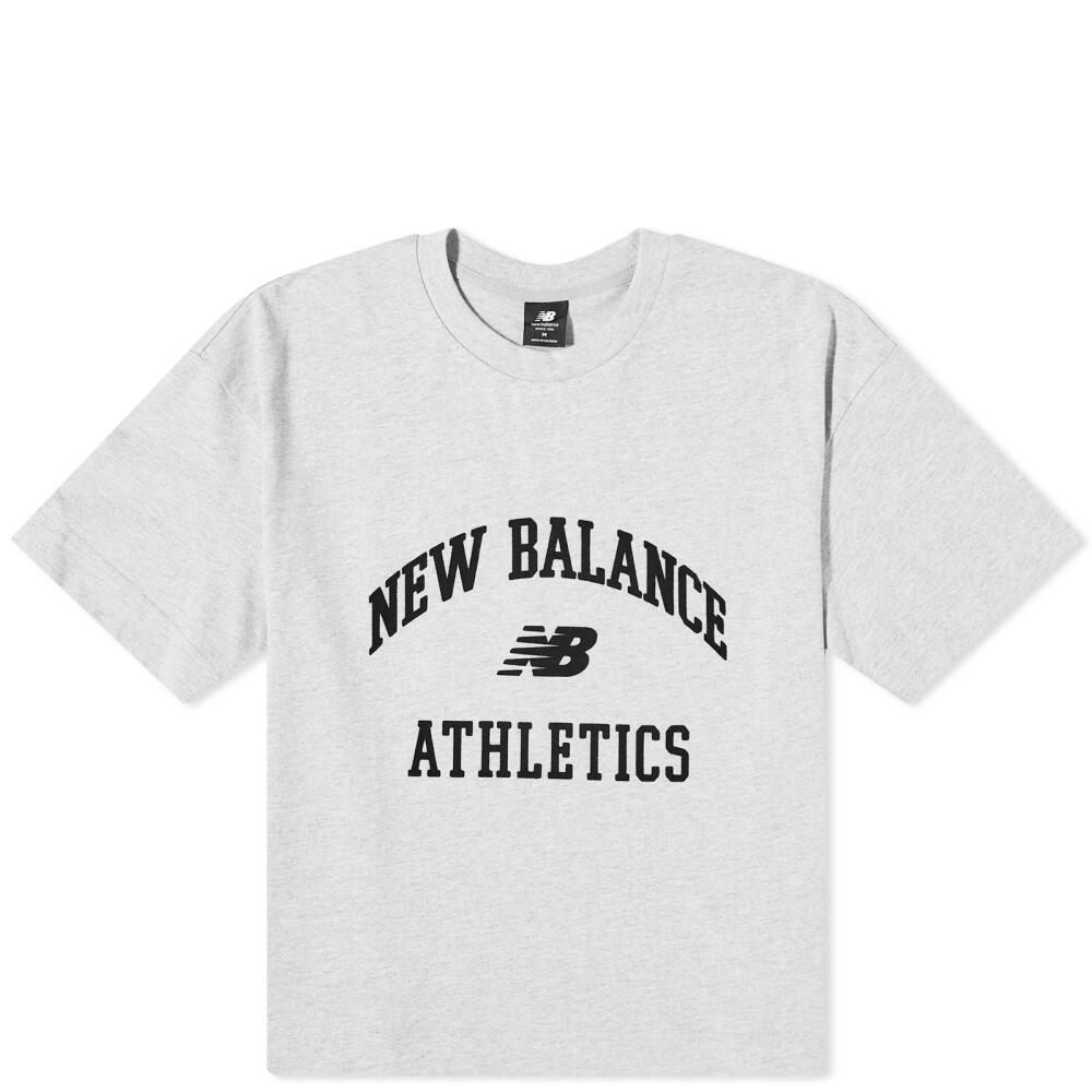 New Balance Women's Athletics Varsity Boxy T-Shirt in Athletic Grey Cover