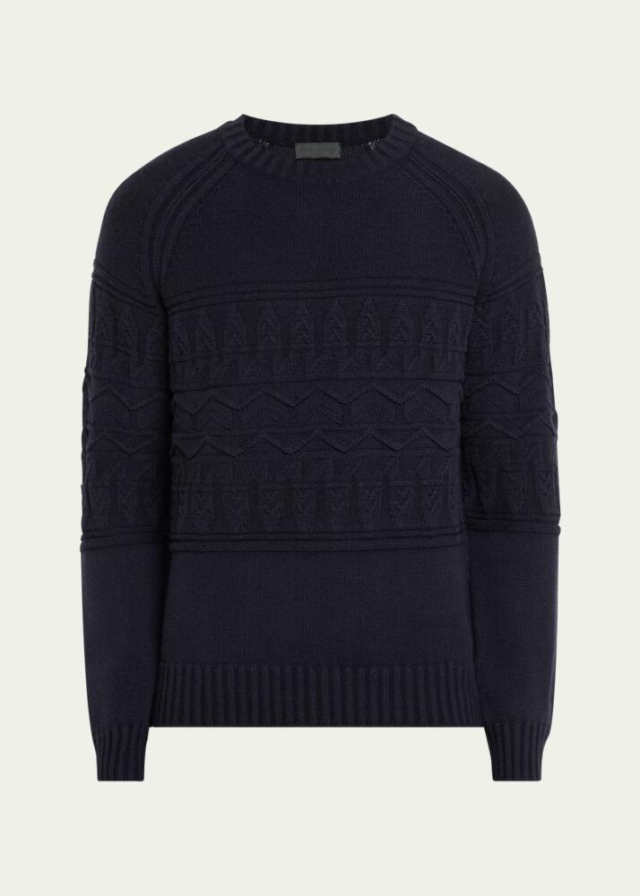 Iris Von Arnim Men's Cashmere Cable Crewneck Sweater Cover