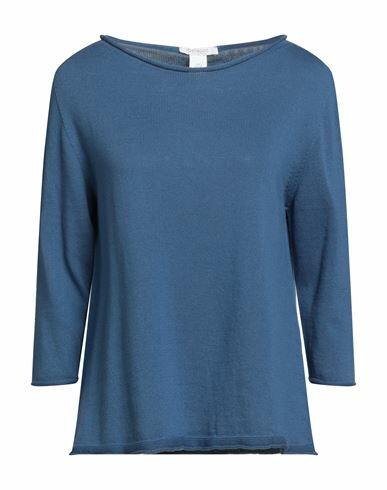 Bellwood Woman Sweater Slate blue Cotton Cover