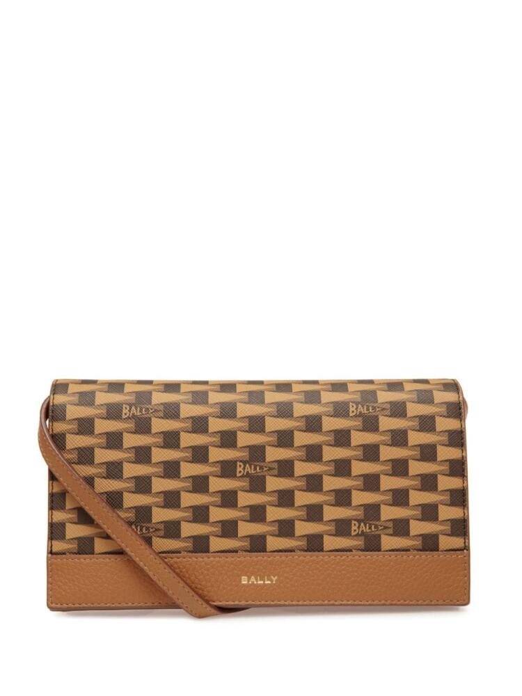 Bally Pennant Continental monogram-pattern wallet - Brown Cover