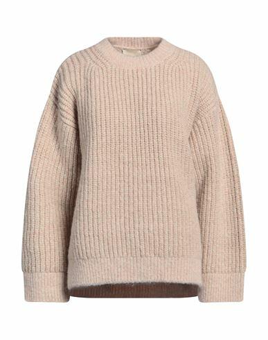 Momoní Woman Sweater Beige Alpaca wool, Wool, Metallic Polyester, Polyamide Cover