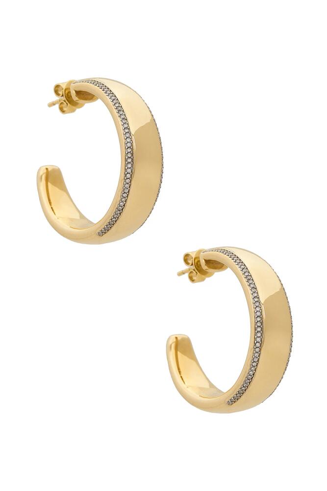 Siena Jewelry Hoop Earring in Metallic Gold Cover