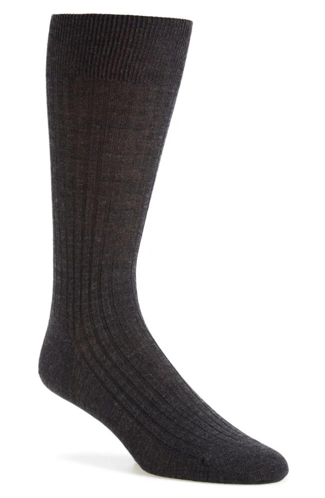 Pantherella Merino Wool Blend Dress Socks in Charcoal Cover