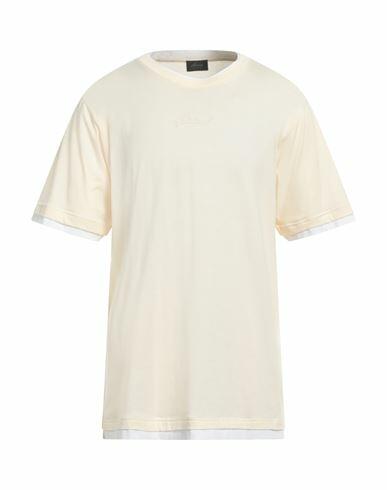 Brioni Man T-shirt Cream Cotton Cover