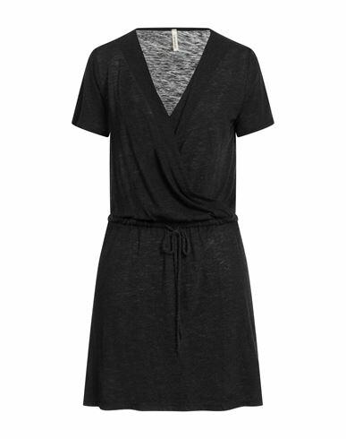 Lanston Woman Mini dress Black Polyester, Cotton, Rayon Cover