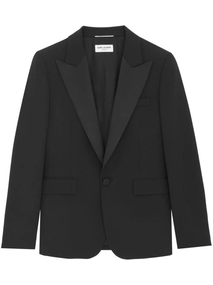 Saint Laurent single-breasted wool blazer - Black Cover