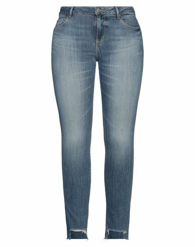 Guess Woman Jeans Blue EcoVero viscose, Cotton, Lyocell, Elastomultiester, Elastane Cover