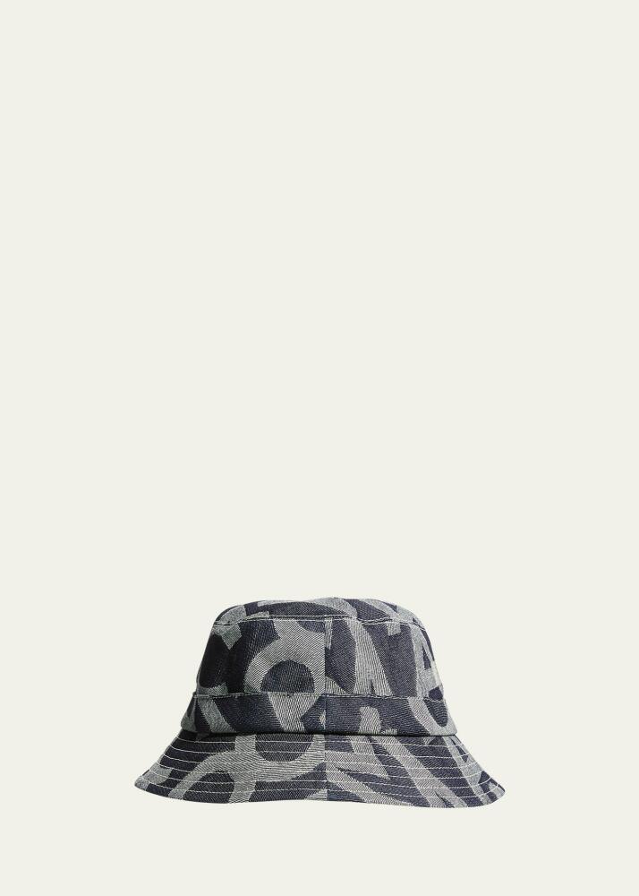 Marc Jacobs Denim Logo-Embroidered Bucket Hat Cover