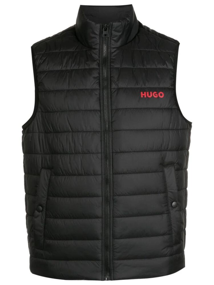 HUGO padded zip-up gilet - Black Cover