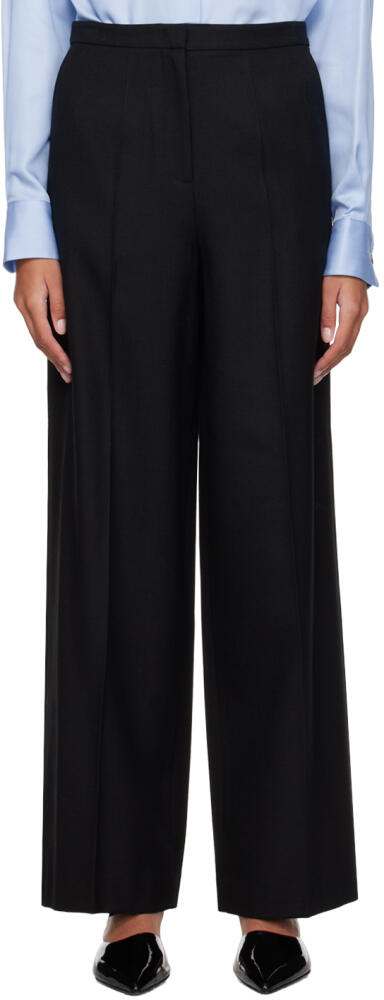 Recto Black Wide-Leg Trousers Cover