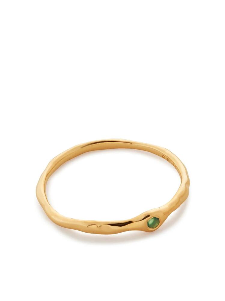 Monica Vinader Siren onyx stacking ring - Gold Cover