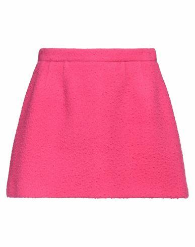 Red Valentino Woman Mini skirt Fuchsia Virgin Wool Cover