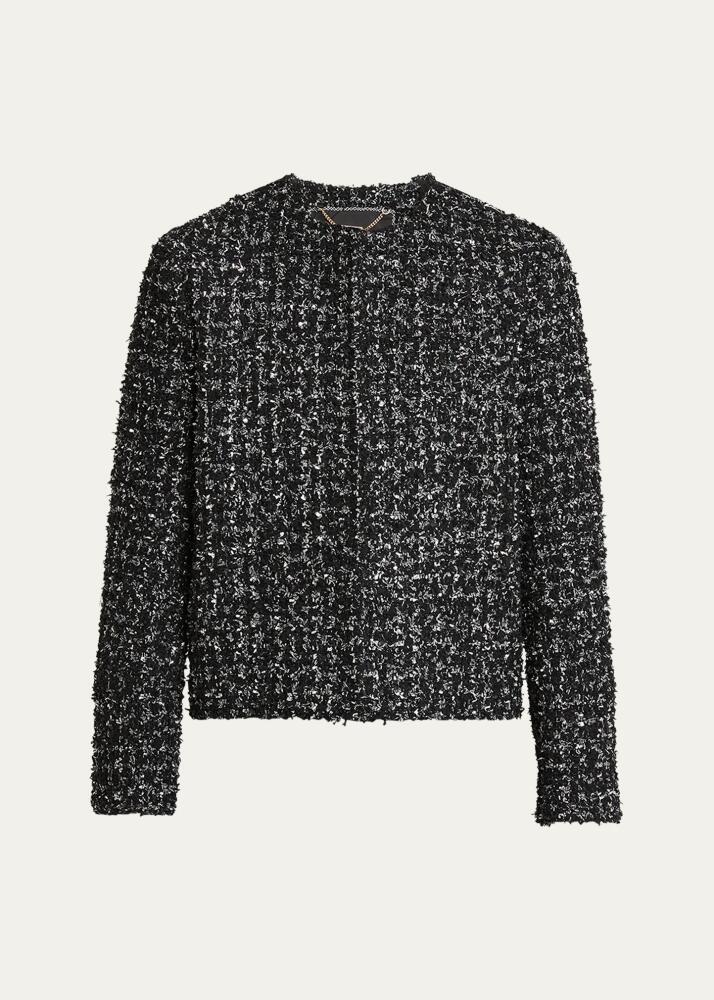 Kiton Boucle Two-Button Wool Jacket Cover