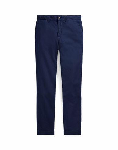 Polo Ralph Lauren Straight Fit Linen-cotton Pant Man Pants Navy blue Linen, Cotton Cover