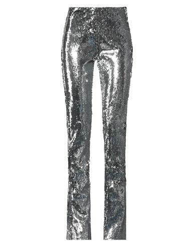 Marques' Almeida Woman Pants Silver Recycled polyester, Elastane Cover