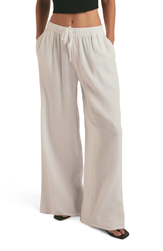 Favorite Daughter The Slip It On Wide Leg Pants in White Cover