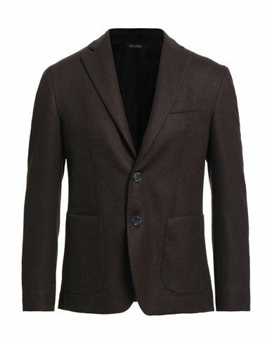 Domenico Tagliente Man Blazer Dark brown Virgin Wool, Polyamide Cover