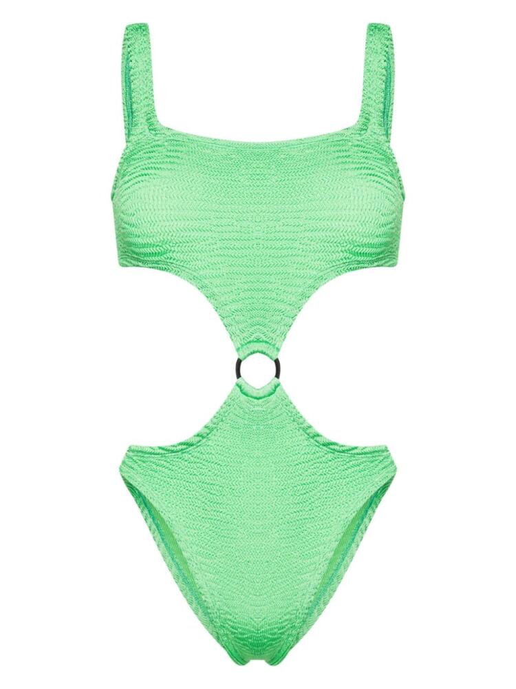 PARAMIDONNA Olivia smock-design swimsuit - Green Cover