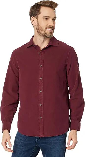 Vineyard Vines Corduroy Spread Collar Shirt (Crimson) Men's Jacket Cover