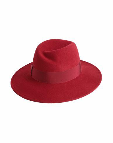 Borsalino Woman Hat Red Wool Cover