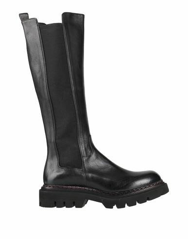 Jp/david Woman Boot Black Leather Cover