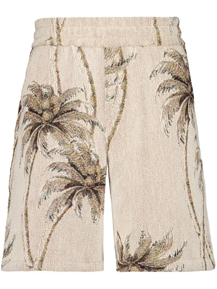 AMIRI Twisted Palms Tapestry shorts - Neutrals Cover