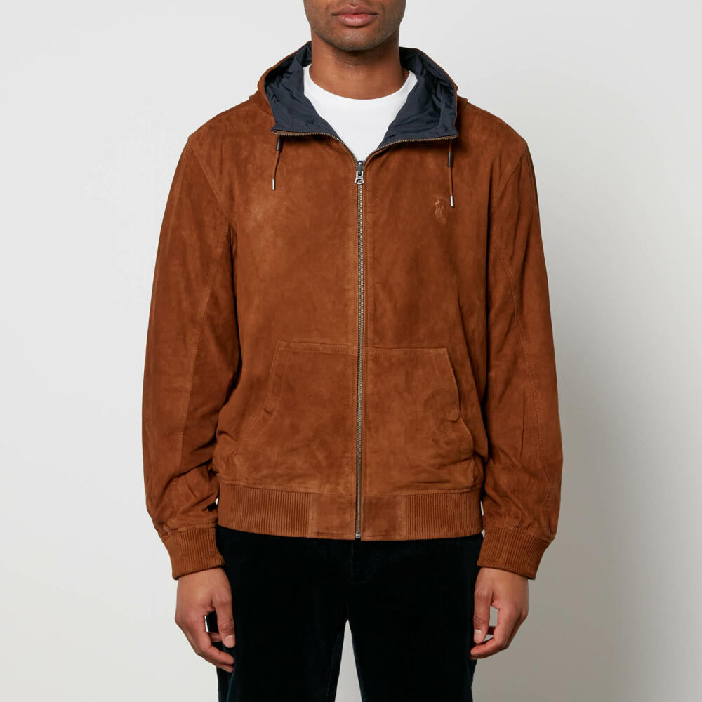 Polo Ralph Lauren Reversible Suede and Taffeta Bomber Jacket Cover