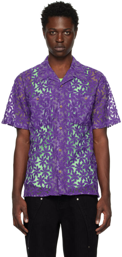 Andersson Bell Purple Flower Shirt Cover