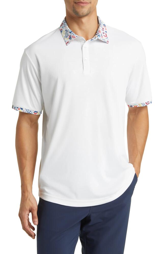 Swannies McCoy Floral Golf Polo in White Cover