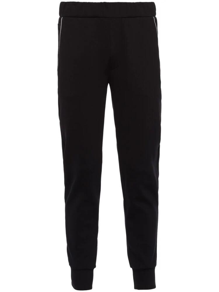 Prada Re-Nylon triangle-logo sweatpants - Black Cover