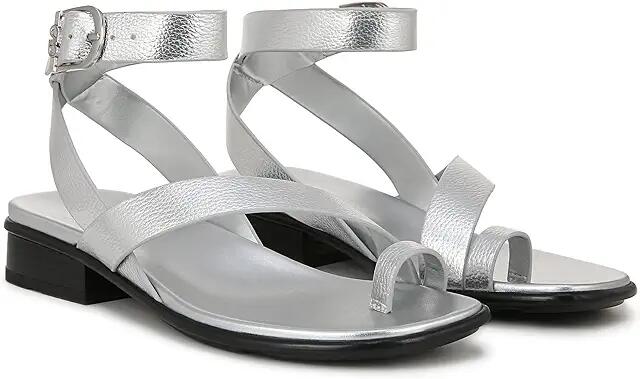 Naturalizer Birch Ankle Straps (Silver Faux Leather) Women's Sandals Cover