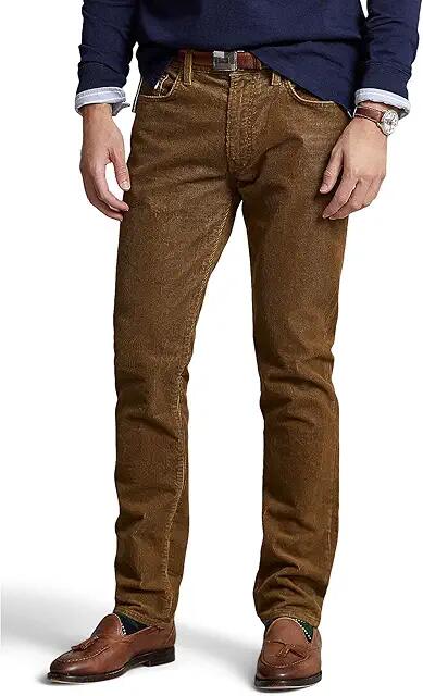 Polo Ralph Lauren Varick Slim Straight Corduroy Pant (Sepia) Men's Clothing Cover