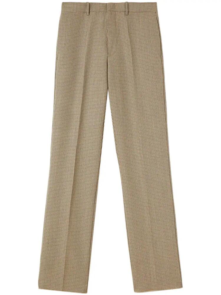 Jil Sander check-pattern straight-leg trousers - Neutrals Cover