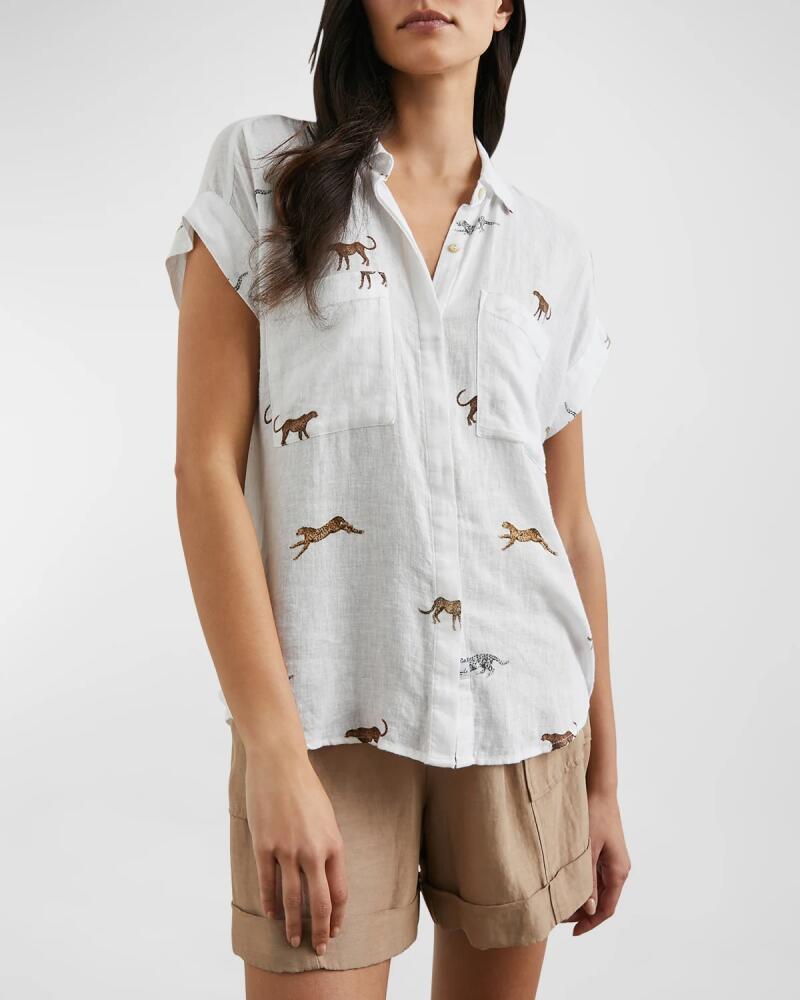 Rails Safari Cheetah Cito Button-Front Shirt Cover