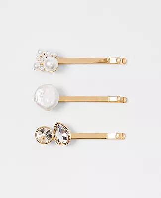 Ann Taylor Pearlized Crystal Bobby Pin Set Cover