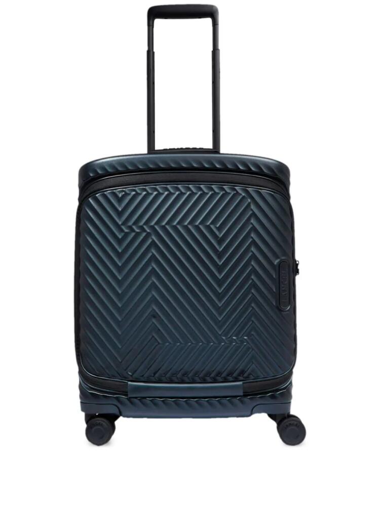 Lancel Atlas logo-embossed suitcase - Blue Cover