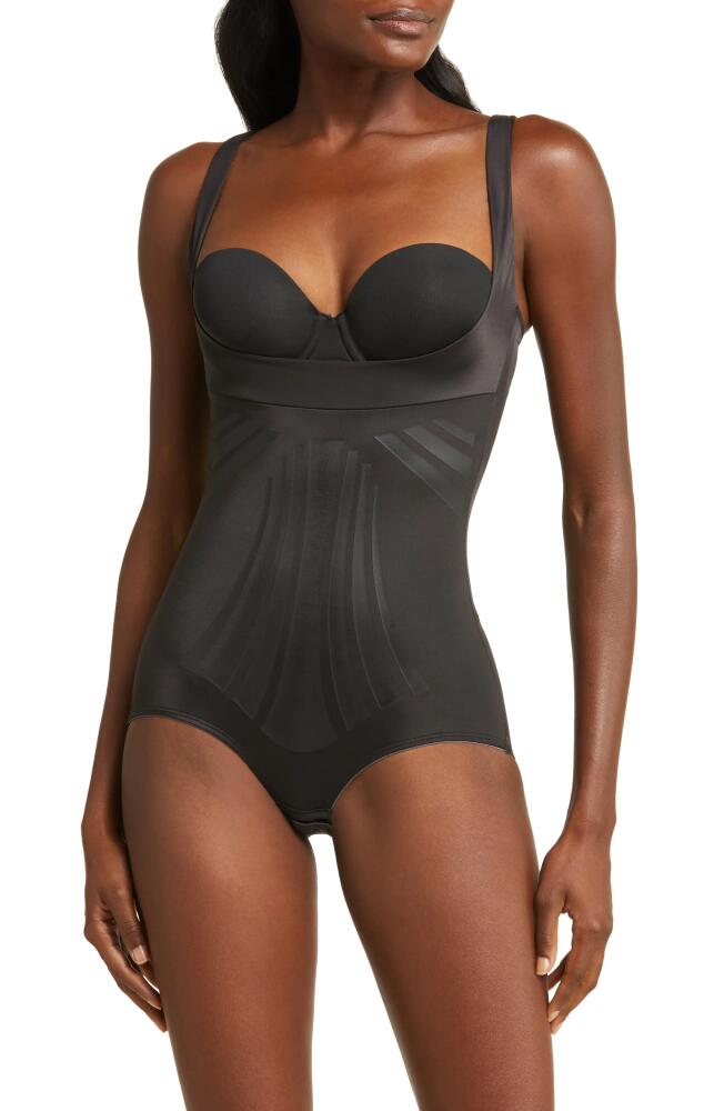 Miraclesuit Modern Miracle Open Bust Shaping Bodysuit in Black Cover